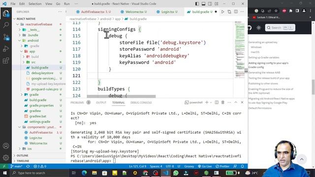 How to Generate Signed APK or AAB File in React Native Typescript #37 | Dr Vipin Classes смотреть онлайн