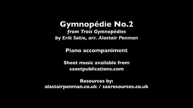 Gymnopédie No. 2 from Trois Gymnopédies by Erik Satie, arr. Alastair Penman. Piano accompaniment смотреть онлайн