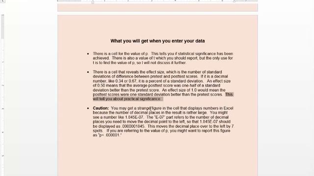 Using special Excel file for paired t test смотреть онлайн