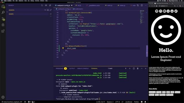 Curso PWA #19 - Criando manifest.json com Webpack смотреть онлайн