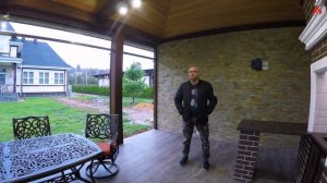 Открытая беседка с барбекю!