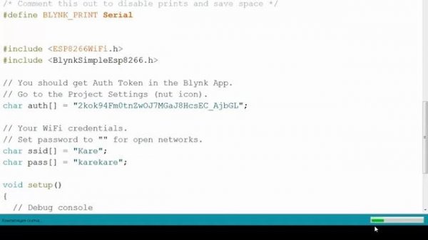 Работа ESP8266 с облаком через Blynk  Часть 2