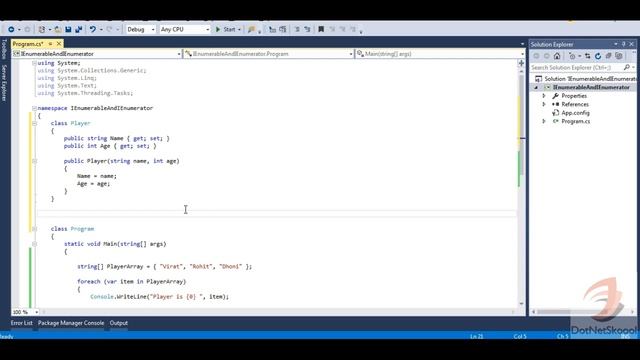 IEnumerable and IEnumerator Interface in C# смотреть онлайн
