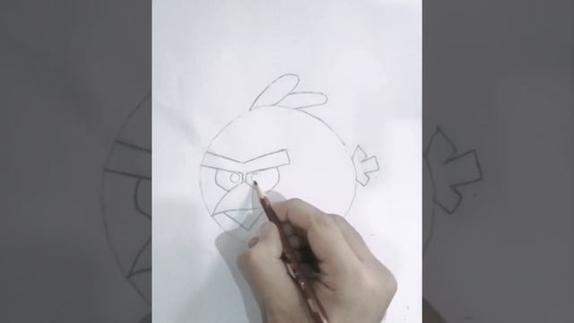 how to draw RED ANGRY BIRD step by step смотреть онлайн