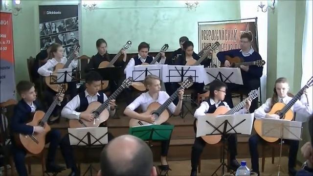 А.Сихра "Торжественный марш", Гитарный оркестр ЮЗАО смотреть онлайн