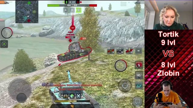 ЛЕСЕНКА#6 | Статист Zlobina_Liza [7STAR] против Ани Tortik [WG] | Ветка Kranvagn | WoT Blitz