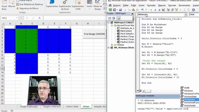 #91 - Excel VBA - Instrução UNION e INTERSECT - Parte 3 смотреть онлайн