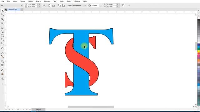 T S Logo Design in Coreldraw | Professional Logo Design in Coreldraw смотреть онлайн