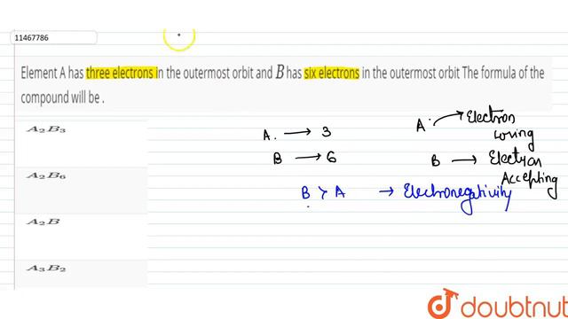 Element A has three electrons in the outermost orbit and `B` has six electrons in the outermost смотреть онлайн
