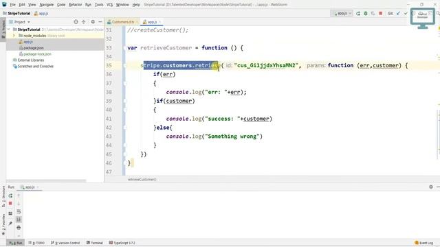 5. Node js Stripe : Retrieve customer смотреть онлайн