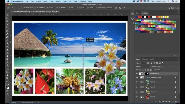 How to create the Mood Board In Adobe Photoshop ( Part 3) смотреть онлайн