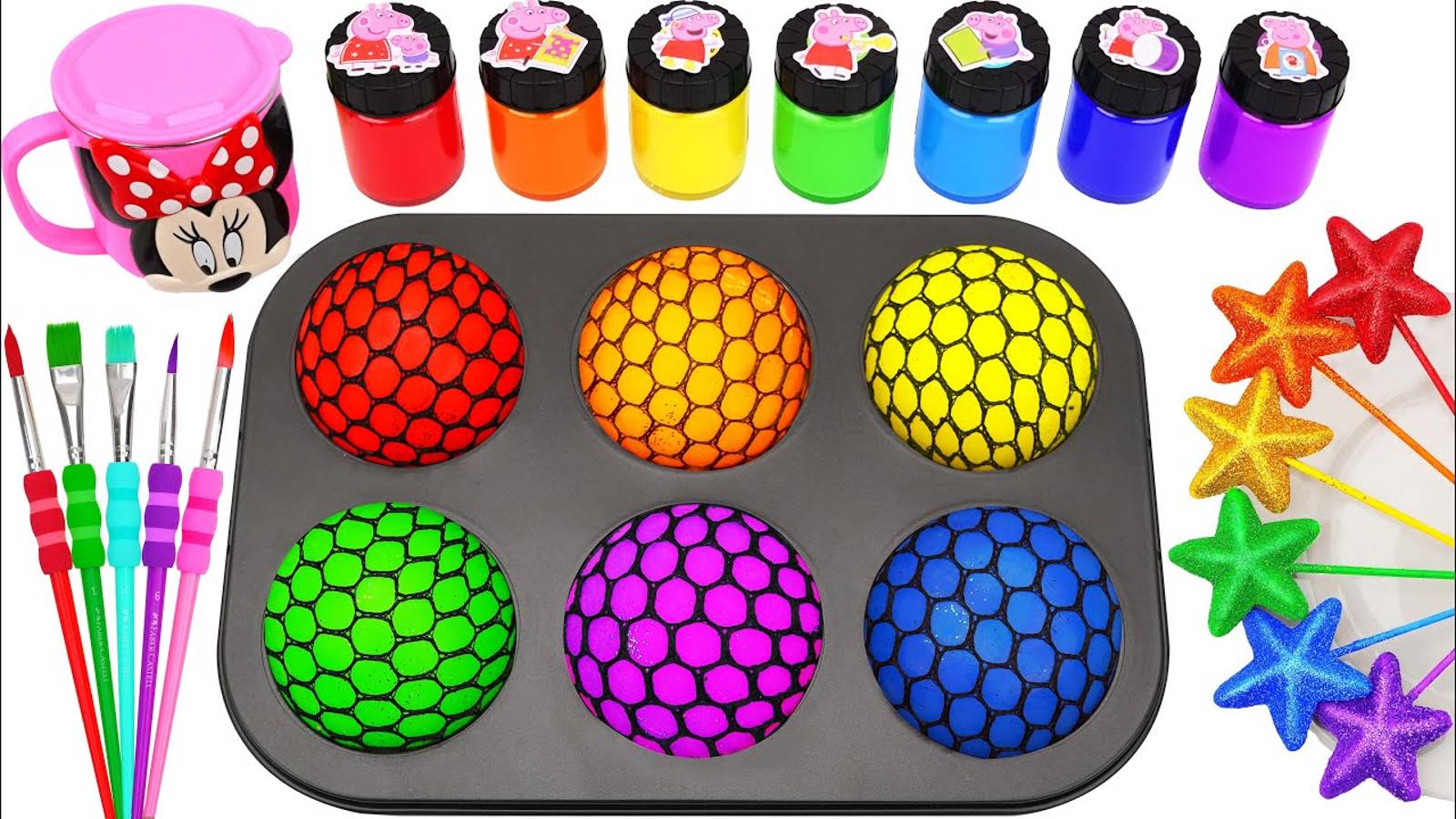 Звуки АСМР для детей. Разноцветные слаймы. Мультики звуки. смотреть онлайн