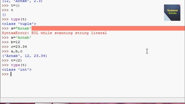Tuple in Python | Python tutorial for Beginners смотреть онлайн
