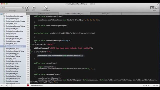Minecraft Client Coding-Adding -help-Ep. 2 смотреть онлайн
