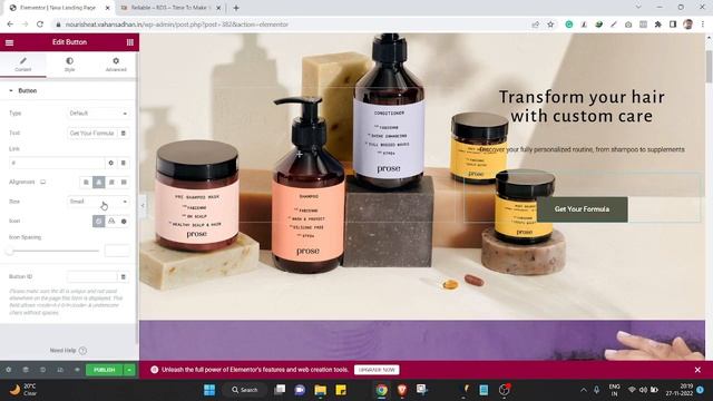 How to edit Hair and Care Elementor Landing Page | RDS Digital Marketplace смотреть онлайн