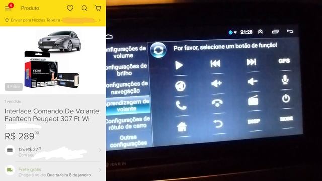 TESTAMOS A NOVA CENTRAL MULTIMÍDIA ANDROID 9 NO MEU PEUGEOT 307 !! *ficou sensacional* смотреть онлайн