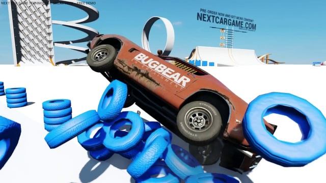 Next Car Game Free Technology Demo - Slow Motion Crash Tests смотреть онлайн