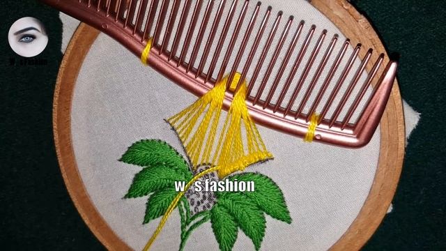 Amazing Hair Comb Trick Hand Embroidery Design #100 Beautiful cushion Flower смотреть онлайн