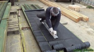 Как быстро, легко и ровно разрезать рубероид, стеклоизол.