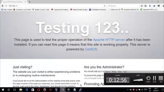 SERVIDOR WEB PARTE EN CENTOS 7 2/2 смотреть онлайн