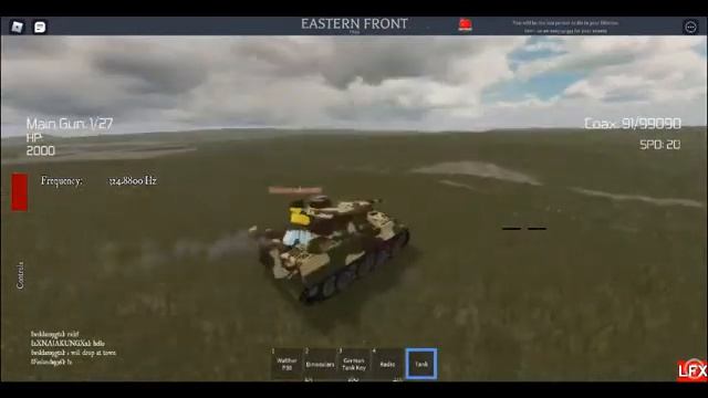 Tiger tank in roblox|EASTERN FRONT #gameplay 1 смотреть онлайн