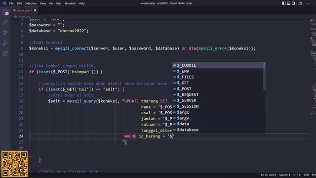 #7 - Ubah Data | CRUD PHP & MySQL + Bootstrap 5 dalam 1 halaman смотреть онлайн