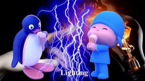 Pocoyo and Pingu Ice Cream Sound Variations in 42 Seconds