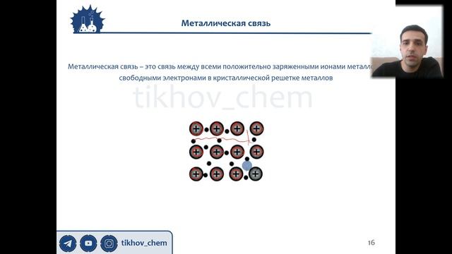 4.3.1. Металлическая связь. Теория. ЕГЭ по химии смотреть онлайн