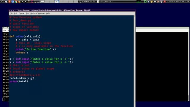 local scope in Python смотреть онлайн