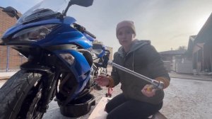 Замена масла Kawasaki Ninja 650