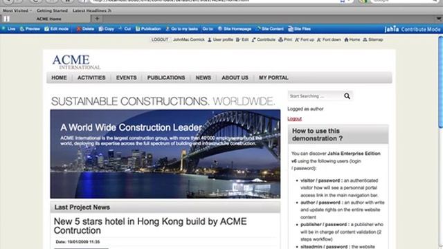 Jahia v6.5: Overview смотреть онлайн