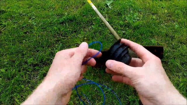 Замена лески на бензокосе HitachI смотреть онлайн