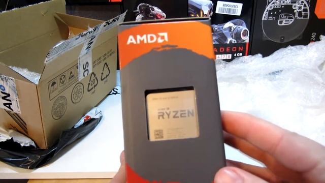 Amd Ryzen 5 1600x CPU unboxing. смотреть онлайн