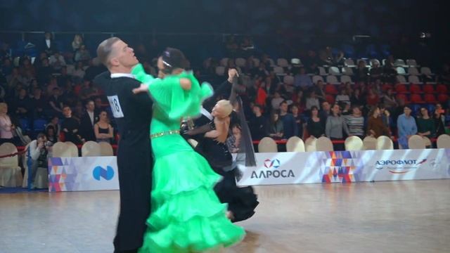 Beginin Artem / Korshunova Polina, SlowFox, Russian Championship 2020 смотреть онлайн