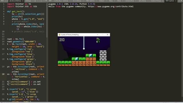 New Free Game with Pygame: Crystal of time смотреть онлайн