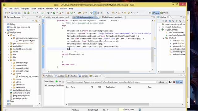How to connect android with mysql using PHP and JSON Part 4 android php mysql json смотреть онлайн