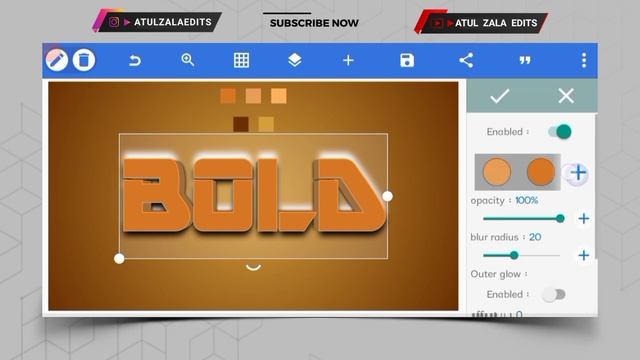 100% Editable ! Bold Text Effect in PixelLab | Free PLP File смотреть онлайн