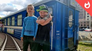 Узкоколейка/ катаемся на поезде/ ДЖД Минск / юные железнодорожники