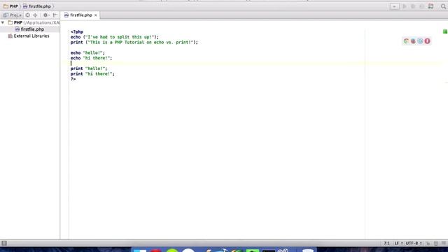 PHP Tutorial - #10 - echo vs. print смотреть онлайн