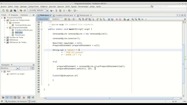 Tutorial Java SQLite #5 Select parte 2 - Buscando dados com cláusula WHERE смотреть онлайн