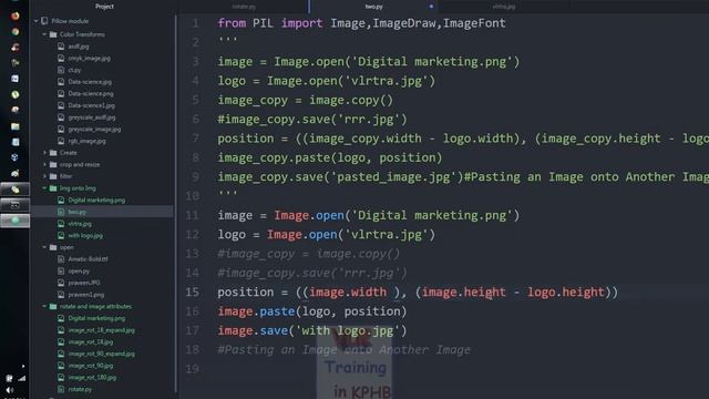 Pasting an Image onto Another Image pillow python training videos telugu смотреть онлайн