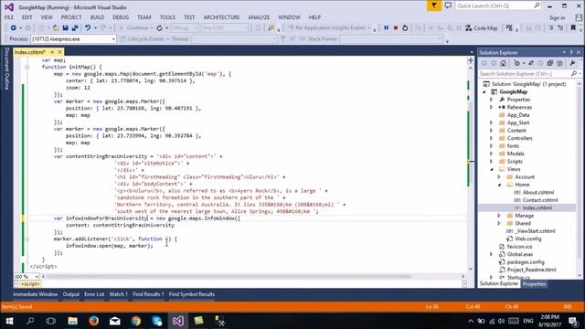 Part-2:How to add and show marker (Location) in google map using Jquery | ASP.NET MVC Project смотреть онлайн