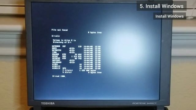 Installing Windows XP onto an ultraportable the Classic Way (Toshiba Portege 3490CT) смотреть онлайн