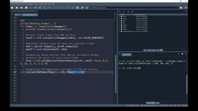 Optical Flow Maps Using OpenCV in Python смотреть онлайн