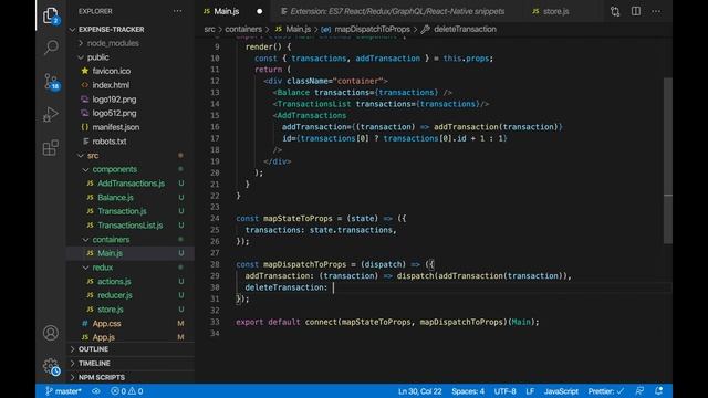 React JS Redux Expense Tracker Tutorial - Removing transactions + Source Code - @TraversyMedia смотреть онлайн