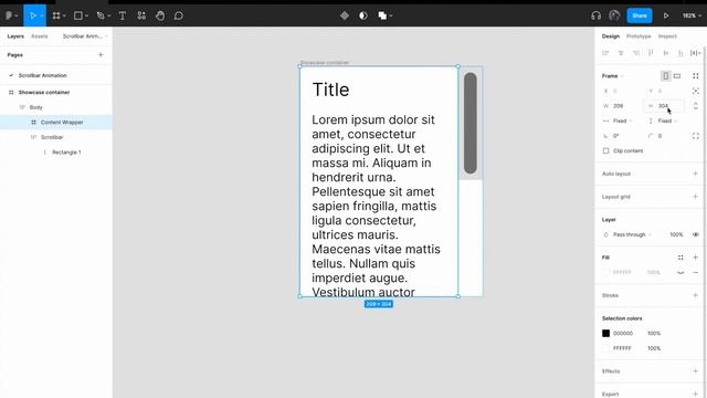 How To Create Scrollbar Animation On Figma смотреть онлайн
