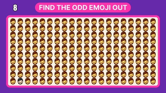 Find out games #42 - Find The Odd Emoji Out - How Good Are Your Eyes - Spot The Difference - QUIZ смотреть онлайн