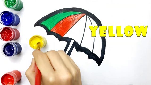 How to draw a rainbow umbrella | Как нарисовать зонтик радужный смотреть онлайн