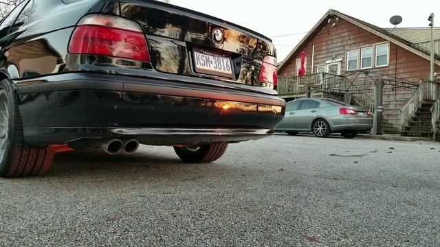 BMW E39 528i Muffler Delete And  Resonator Delete