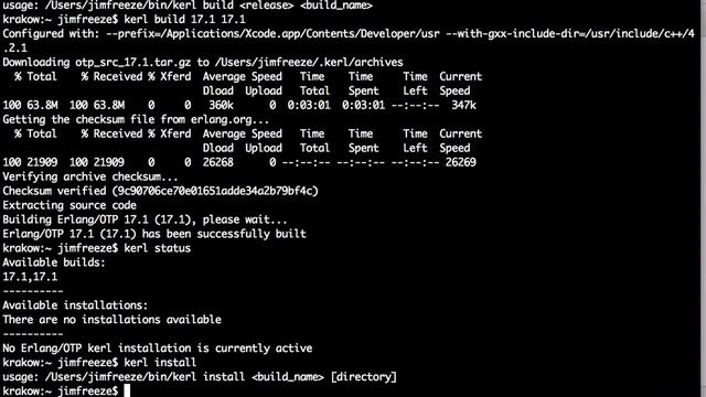 Elixir/Erlang Installation смотреть онлайн